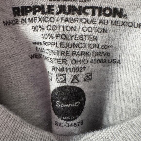 Hello Kitty and Friends Grey Graphic T-Shirt Cotton Blend Short Sleeve Casual S - Picture 10 of 11